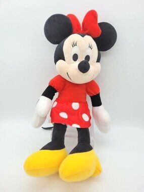 Minnie Mouse Disney Plush Soft Doll Stuffed Animal Bonus Stickers Bubblepop